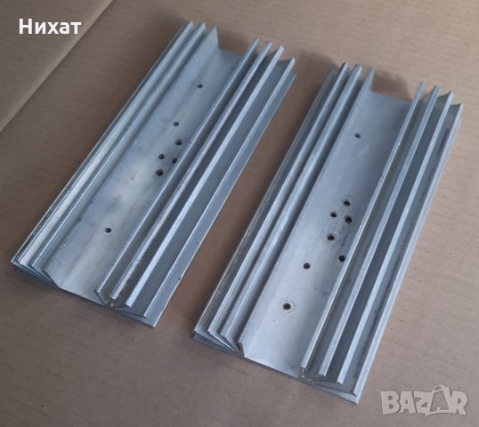 Обява 2. Комплект 2 бр охлаждане големи алуминиеви радиатори за електроника, усилватели, снимка 3 - Други - 35744009