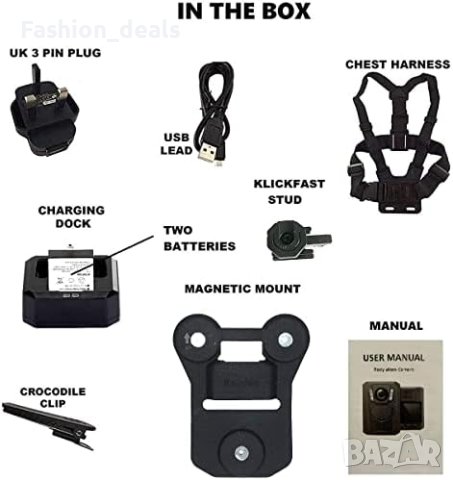 Нова Z5 Body 40MP камера с IR нощно виждане колан за гърди 64GB карта , снимка 5 - Камери - 41958867