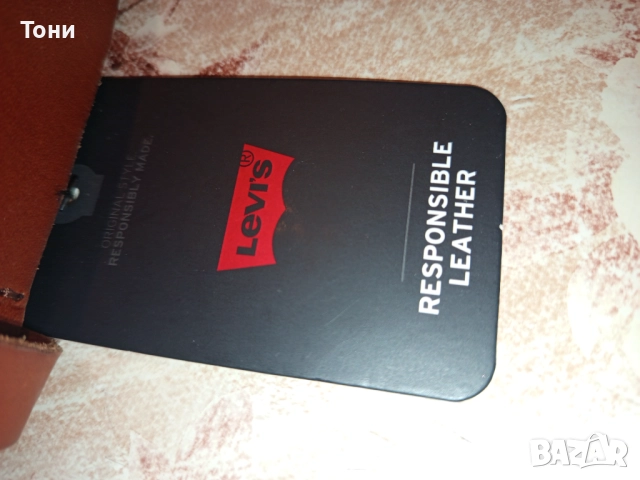 LEVI'S Оригинал Нов Мъжки Колан Изцяло от Естествена Кожа с Етикет 120см., снимка 11 - Колани - 52777338
