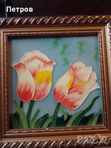 картина 27/27 см изпечени бои, снимка 7 - Картини - 47411944