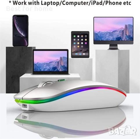 Uiosmuph Bluetooth мишка, снимка 5 - Клавиатури и мишки - 52925835