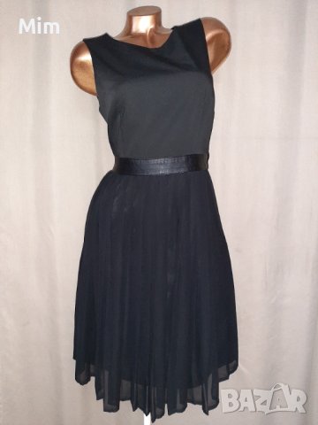 Н&М  42 Черна рокля солей с гол гръб , снимка 6 - Рокли - 40673746