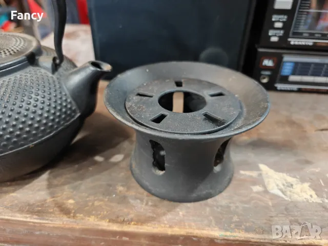 Японски чугунен чайник с котлон, снимка 7 - Антикварни и старинни предмети - 49199813