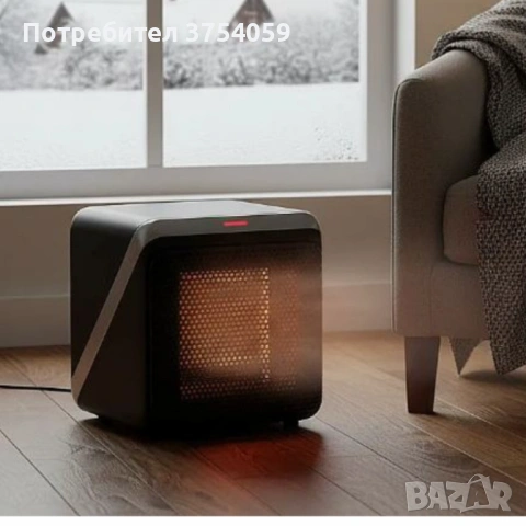 Отоплителна печка с вентилатор Rosberg R51970K, 500W – компактно решение за бързо затопляне и безопа, снимка 4 - Отоплителни печки - 53153799