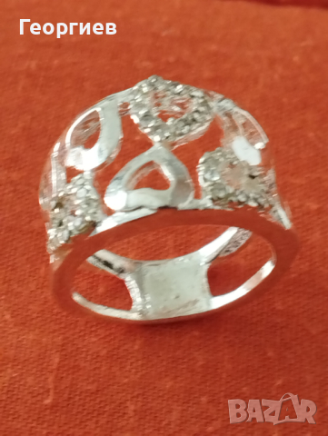 Бижутерия посребрена с родиево покритие по 10 лв.брой., снимка 5 - Пръстени - 44555971