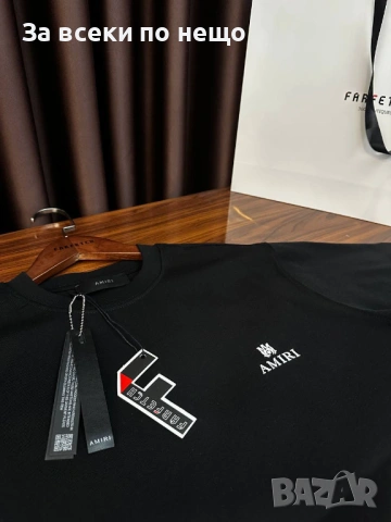 Amiri Мъжка Черна Тениска👕Мъжка Блуза С Къс Ръкав Код Mens P.121