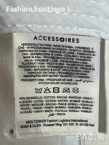 Бяла бейзболна шапка с черна бродерия NYC с регулираща се обиколка 100% памук 🤍🤍🤍🤍🤍🤍, снимка 5 - Шапки - 52002263