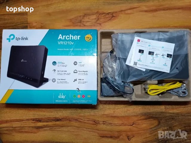 Archer VR1210v безжичен двулентов гигабитов VoIP VDSL/ADSL модемен рутер, снимка 5 - Рутери - 50502375