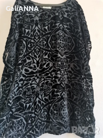 СТРАХОТНА ТУНИКА ТЮЛ И КАДИФЕ 3XL-5XL