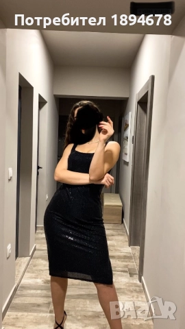 Черна парти рокля
