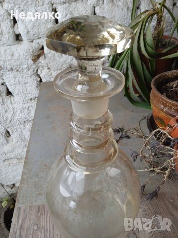 Старо кристално шише за розово масло,Автентично, снимка 5 - Антикварни и старинни предмети - 35882755