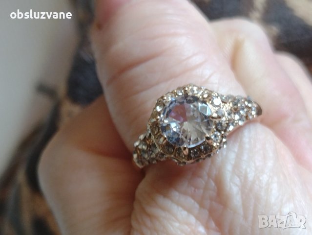 Пръстен голям диамант, снимка 3 - Пръстени - 42376042