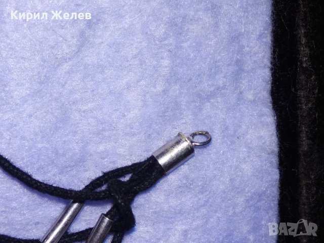 КРАСИВА ЕФЕКТНА СКЪПОЦЕННА ХЕНД - МЕЙД СРЕБЪРНА ГРИВНА СРЕБРО 925 и ЧЕРЕН ОНИКС 38700, снимка 14 - Гривни - 41741244