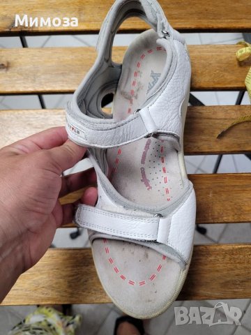 Light style ортопедични  бели сандали естествена кожа- 42 номер, снимка 6 - Сандали - 41784801
