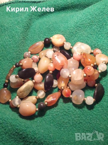 ПРЕКРАСНО АРТ КОЛИЕ от ХАЛЦЕДОН и БРОНЗ 5051 12579, снимка 11 - Колиета, медальони, синджири - 29546433