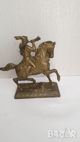 Стара бронзова фигура, снимка 6 - Антикварни и старинни предмети - 41904986