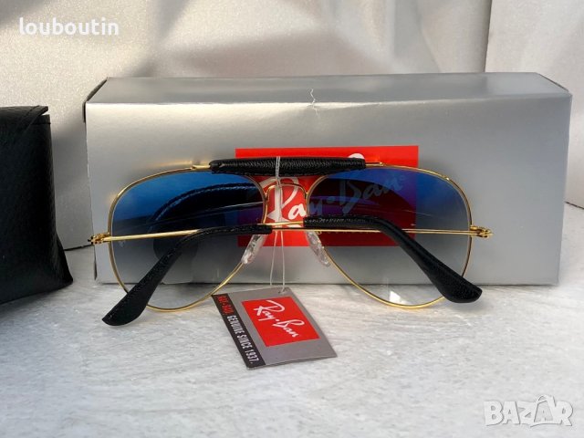 Ray-Ban RB3422 RB3025 limited edition слънчеви очила Рей-Бан авиатор с кожа, снимка 7 - Слънчеви и диоптрични очила - 41767501