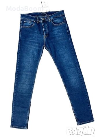 Мъжки сини изчистени дънки , снимка 2 - Дънки - 41800083