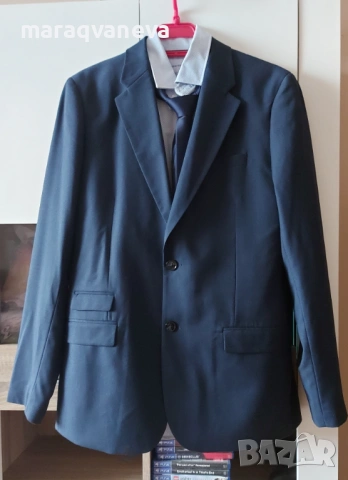 Официален костюм, размер 50 / М , риза +вратовръзка, снимка 3 - Костюми - 53237998