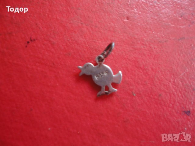 Сребърна висулка медальон врабче 835 , снимка 4 - Колиета, медальони, синджири - 40699483