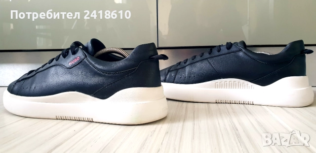 Hugo Boss HUGO Leather Mens Size 42/26 .5 - 27 см ОРИГИНАЛ! Мъжки кецове от естествена кожа!, снимка 8 - Кецове - 52343725