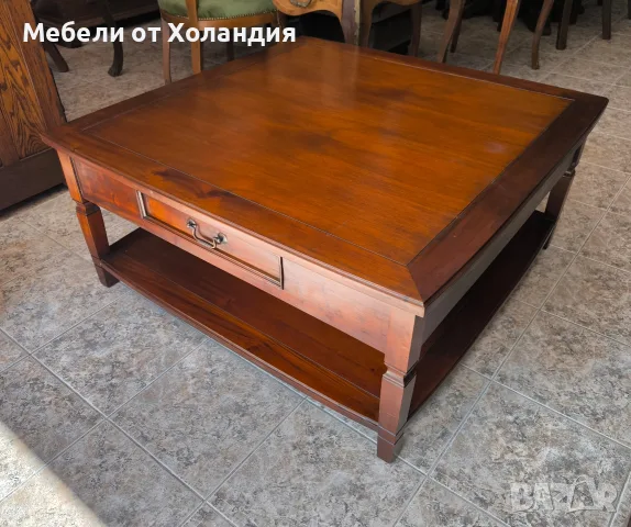 Квадратна холна маса от масив, снимка 3 - Маси - 55736045