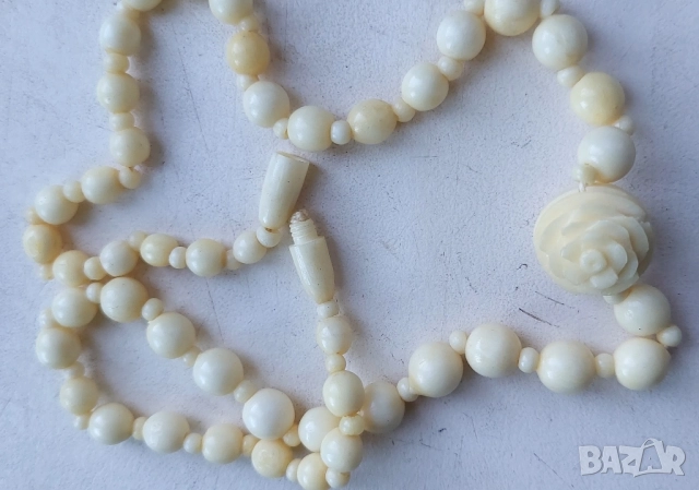 Гердан от слонова кост , снимка 2 - Колиета, медальони, синджири - 51777846