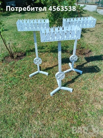 Цветарник метален, снимка 2 - Други - 51354356