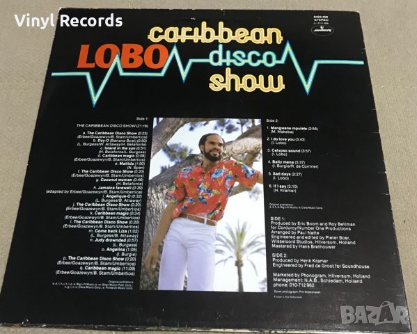 Грамофонна плоча Lobo – The Caribbean Disco Show, снимка 2 - Грамофонни плочи - 35826097