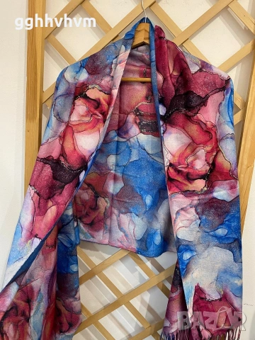 шал 100% кашмир, снимка 2 - Шалове - 53102495