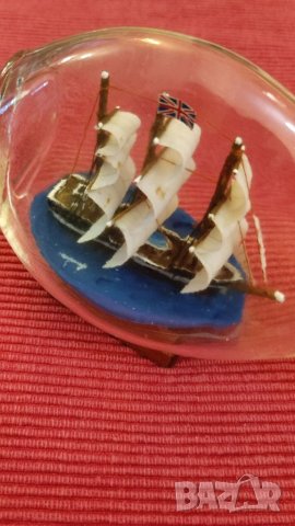 Стар сувенир кораб в бутилка. , снимка 8 - Колекции - 39563956