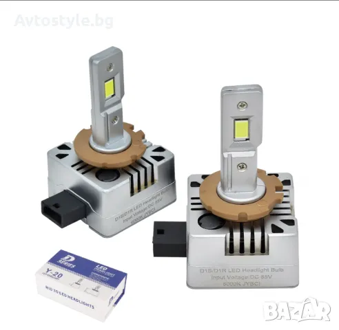 Диодни-LED крушки Y-20 D1S 35W/6000K 2 БР/К-Т +300% CANBUS , снимка 1