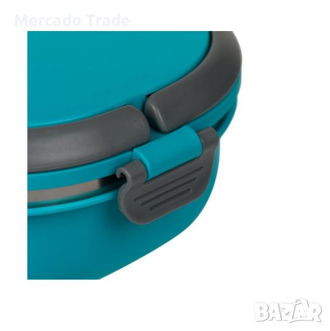 Термокутия за храна Mercado Trade, С капак и дръжка, Тюркоаз, снимка 4 - Кутии за храна - 41373289
