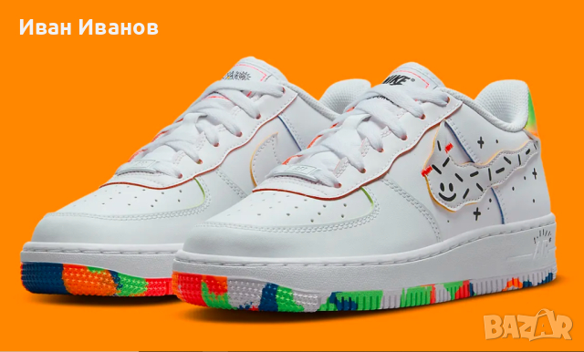 NIKE AIR FORCE 1 LV8  номер 36 оригинални маратонки , снимка 3 - Маратонки - 44575374