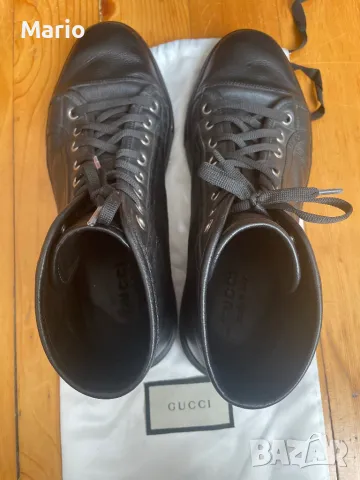 Gucci кожени кецове 41, снимка 5 - Кецове - 49596600