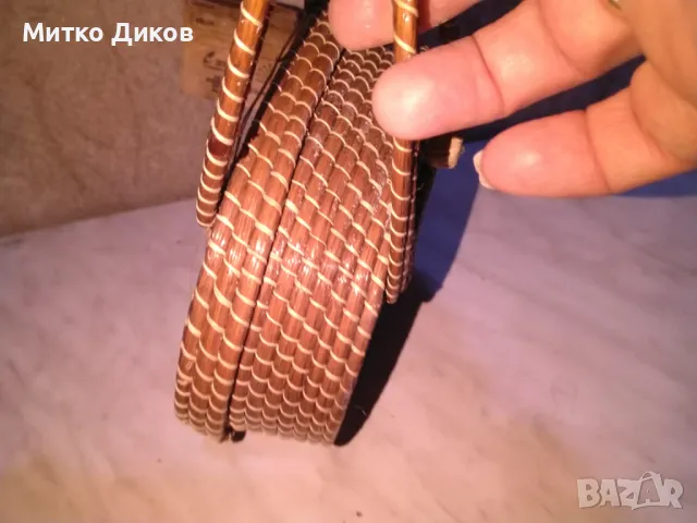 Кръгла дамска чанта от ратан нова Бразилия маркова фи 20см, снимка 5 - Чанти - 49589588