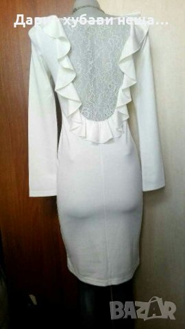 Разкошна бяла рокля 🍀❤XS,S,M❤🍀арт.4056, снимка 4 - Рокли - 35864242