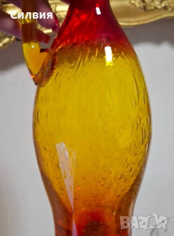 Антикварна стъклена стомна с „Уранов дъх“, снимка 9 - Други ценни предмети - 53400695