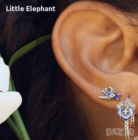 Дизайнерски модел сребърни обеци/нови