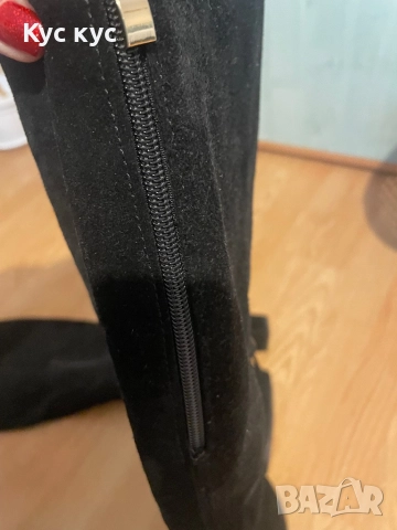 Топли ботуши от естествен велур, снимка 2 - Дамски ботуши - 52584413