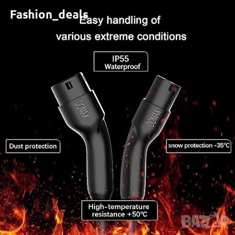 Нов Кабел за зареждане тип 2 EV 22 kW 5 метра за електрически превозни средства, снимка 4 - Части - 42058012