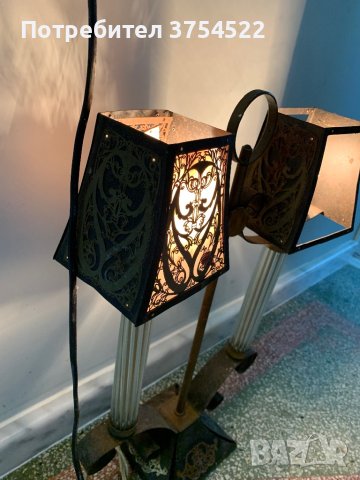 Стара руска настолна лампа, снимка 2 - Антикварни и старинни предмети - 41421350