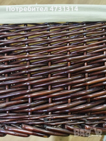 Кош/панер от върба. Размери 55/38/30 см., снимка 2 - Декорация за дома - 53702279