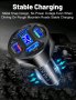 Зарядно за кола с 4 интелигентни USB порта и волтметър , снимка 3