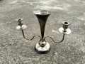 Посребрен свещник, снимка 1
