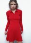 Червена мини рокля на Зара, снимка 4