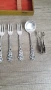 Комплект посребрени десертни вилички и прибори за сервиране, снимка 5
