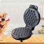 Гофретник за Bubble Waffle Rosberg R51442H 1000W, Черен, 2 ГОДИНИ ГАРАНЦИЯ