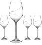 Нов Комплект от 4 броя Чаши за бяло вино/DIAMANTE Swarovski кристал подарък дом