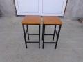Бар столове от дърво и метал за заведения и дома , снимка 3